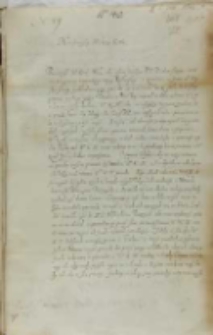List Macieja Pstrokocińskiego biskupa przemyskiego do króla Zygmunta III, Brzozowo 06.02.1602