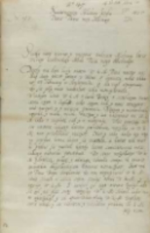 List Hieronima Gostomskiego wojewody poznańskiego do króla Zygmunta III, Sandomierz 26.02.1602