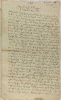 List Bohdana Ogińskiego do króla, Skorule 19.10.1601