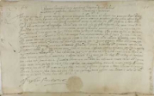 Zaświadczenie Jerzego Farensbacha wojewody wendeńskiego dane Jerzemu Rosen, Obóz pod Wolmarem 30.10.1601