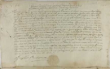 Zaświadczenie Jerzego Farensbacha wojewody wendeńskiego dane Jerzemu Rosen, Obóz pod Wolmarem 30.10.1601