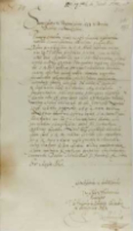 List Wilhelma księcia Kurlandii do króla Zygmunta III, Schrunder 11.01.1602