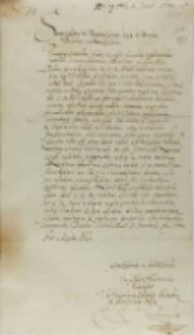 List Wilhelma księcia Kurlandii do króla Zygmunta III, Schrunder 11.01.1602