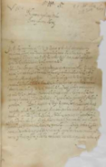 List Stanisława Kostki do króla Zygmunta III, Malbork 09.04.1602