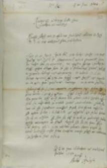 List Andrzeja Opalińskiego do króla Zygmunta III, Środa Wielkopolska 12.06.1602