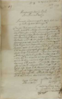 List Konstantego Wasyla Ostrogskiego do króla Zygmunta III, Dubno 18.06.1602