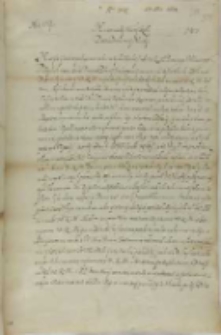 List Jana Firleia podskarbiego koronnego do króla Zygmunta III, Dąbrowica 29.12.1602