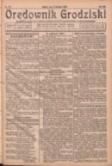 Orędownik Grodziski: niezależne pismo dla rodzin polskich powiatu grodziskiego i nowotomyskiego : organ centralny dla miast: Grodziska, Opalenicy, Buku, Nowego Tomyśla, Zbaszynia i Lw&oacute;wka 1926.04.03 R.8 Nr27