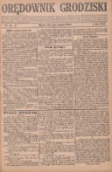Orędownik Grodziski: niezależne pismo dla rodzin polskich powiatu grodziskiego i nowotomyskiego : organ centralny dla miast: Grodziska, Opalenicy, Buku, Nowego Tomyśla, Zbaszynia i Lw&oacute;wka 1926.08.04 R.8 Nr62