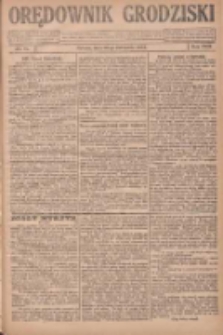 Orędownik Grodziski: niezależne pismo dla rodzin polskich powiatu grodziskiego i nowotomyskiego : organ centralny dla miast: Grodziska, Opalenicy, Buku, Nowego Tomyśla, Zbaszynia i Lw&oacute;wka 1926.11.13 R.8 Nr91