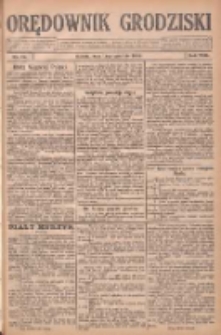 Orędownik Grodziski: niezależne pismo dla rodzin polskich powiatu grodziskiego i nowotomyskiego : organ centralny dla miast: Grodziska, Opalenicy, Buku, Nowego Tomyśla, Zbaszynia i Lw&oacute;wka 1926.12.11 R.8 Nr99