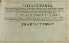 Praxis ręczna działa. Ksiega IV. Traktat I