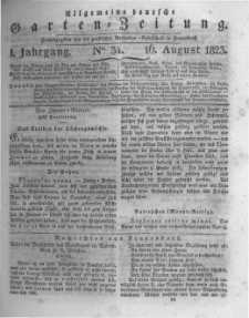 Allgemeine deutsche Garten-Zeitung. 1823.08.16 No.34