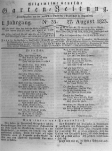 Allgemeine deutsche Garten-Zeitung. 1823.08.27 No.35
