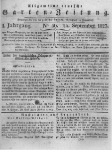 Allgemeine deutsche Garten-Zeitung. 1823.09.24 No.39