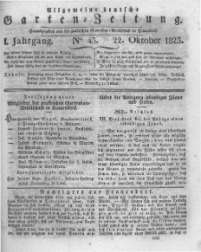 Allgemeine deutsche Garten-Zeitung. 1823.10.22 No.43