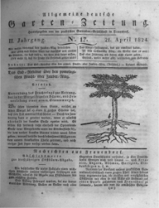 Allgemeine deutsche Garten-Zeitung. 1824.04.21 No.17