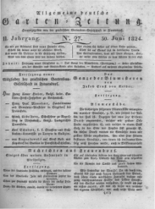 Allgemeine deutsche Garten-Zeitung. 1824.06.30 No.27