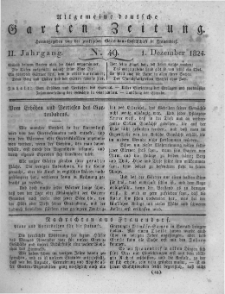 Allgemeine deutsche Garten-Zeitung. 1824.12.01 No.49