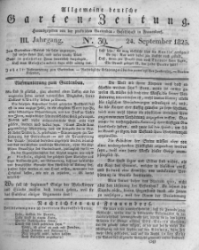Allgemeine deutsche Garten-Zeitung. 1825.09.24 No.39