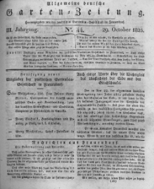 Allgemeine deutsche Garten-Zeitung. 1825.10.22 No.44