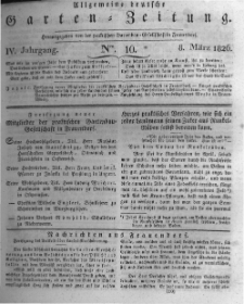 Allgemeine deutsche Garten-Zeitung. 1826.03.08 No.10