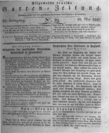 Allgemeine deutsche Garten-Zeitung. 1826.05.10 No.19