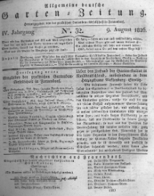 Allgemeine deutsche Garten-Zeitung. 1826.08.09 No.32