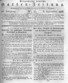 Allgemeine deutsche Garten-Zeitung. 1826.09.06 No.36