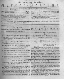 Allgemeine deutsche Garten-Zeitung. 1826.09.13 No.37