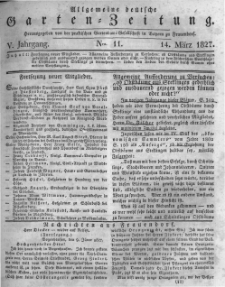 Allgemeine deutsche Garten-Zeitung. 1827.03.14 No.11