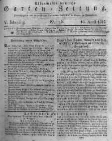 Allgemeine deutsche Garten-Zeitung. 1827.04.18 No.16