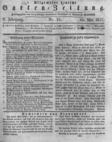 Allgemeine deutsche Garten-Zeitung. 1827.05.23 No.21