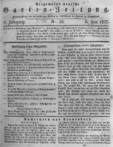 Allgemeine deutsche Garten-Zeitung. 1827.06.06 No.23