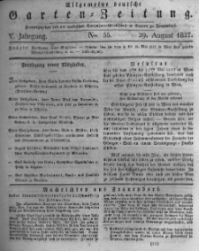 Allgemeine deutsche Garten-Zeitung. 1827.08.29 No.35