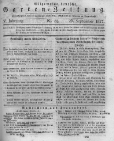 Allgemeine deutsche Garten-Zeitung. 1827.09.26 No.39