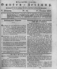 Allgemeine deutsche Garten-Zeitung. 1827.10.17 No.42