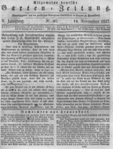 Allgemeine deutsche Garten-Zeitung. 1827.11.14 No.46