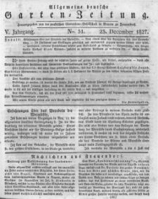 Allgemeine deutsche Garten-Zeitung. 1827.12.23 No.51