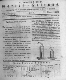 Allgemeine deutsche Garten-Zeitung. 1828.01.22 No.4