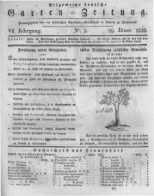 Allgemeine deutsche Garten-Zeitung. 1828.01.29 No.5