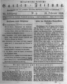 Allgemeine deutsche Garten-Zeitung. 1828.02.26 No.9