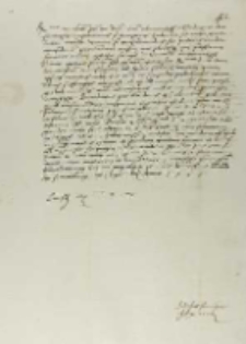 Felix Reich canonicus Varmiensis, Frombork 29.09.1537