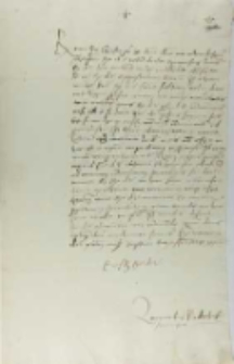 Leonardus Niderhof decanus Varmiensis, ex Warmia 14.09.1537