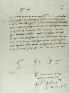 Philipus Archintus vicarius generalis papae Pauli III, Rzym 14 .06.1544