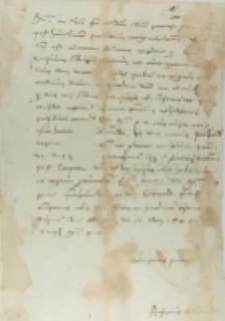 Achatius a Trenck canonicus Varmiensis, Olsztyn 16.05.1544