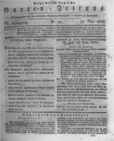 Allgemeine deutsche Garten-Zeitung. 1828.05.21 No.21