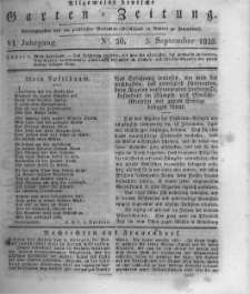 Allgemeine deutsche Garten-Zeitung. 1828.09.03 No.36
