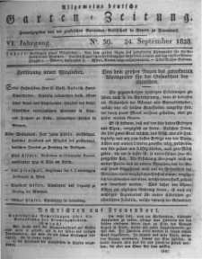 Allgemeine deutsche Garten-Zeitung. 1828.09.24 No.39