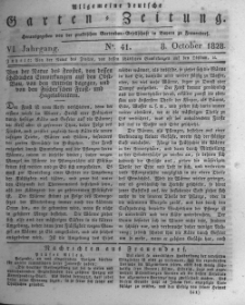 Allgemeine deutsche Garten-Zeitung. 1828.10.08 No.41